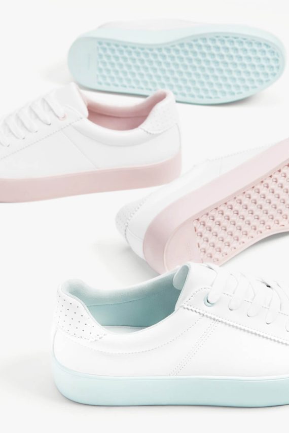 Trainers with heel detail